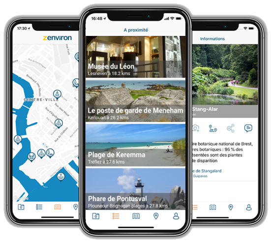 Présentation visuelle de l'application